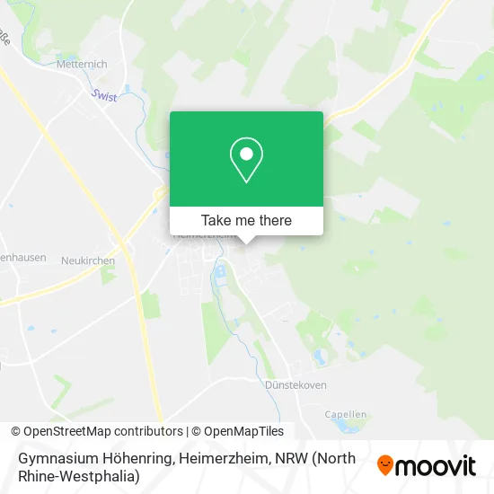 Карта Gymnasium Höhenring, Heimerzheim