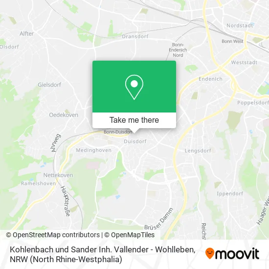Карта Kohlenbach und Sander Inh. Vallender - Wohlleben