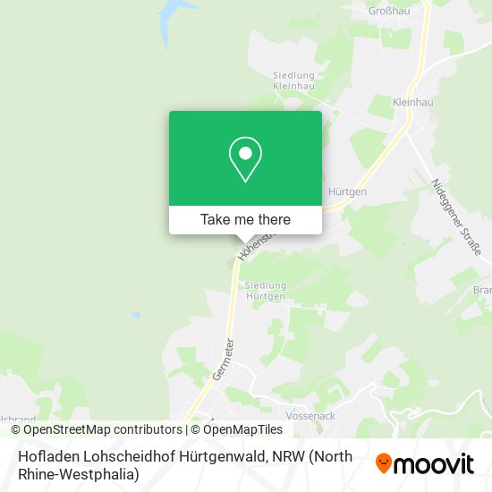 Hofladen Lohscheidhof Hürtgenwald map
