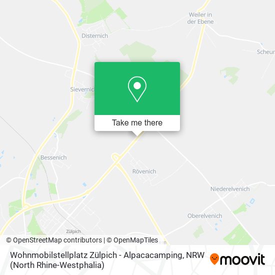 Wohnmobilstellplatz Zülpich - Alpacacamping map