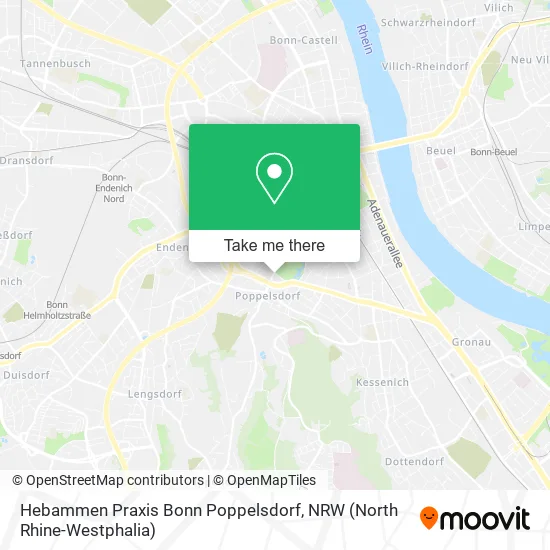 Карта Hebammen Praxis Bonn Poppelsdorf