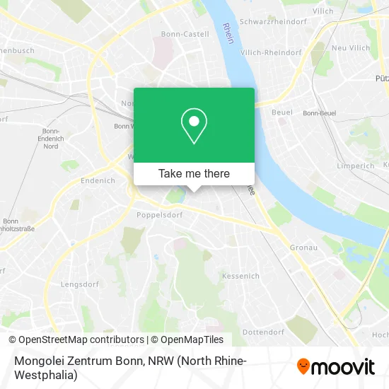 Карта Mongolei Zentrum Bonn