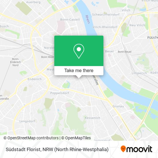 Südstadt Florist map
