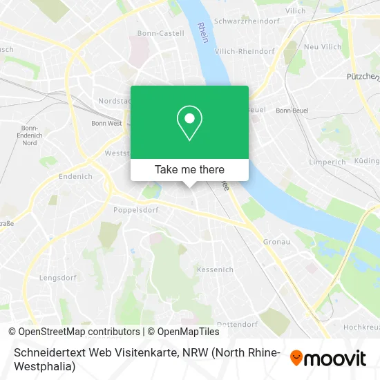 Schneidertext Web Visitenkarte map