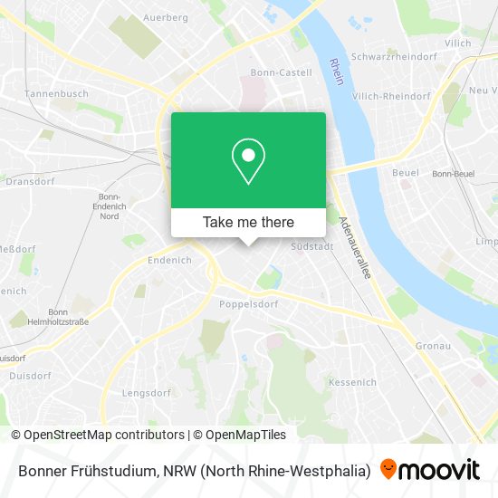 Bonner Frühstudium map