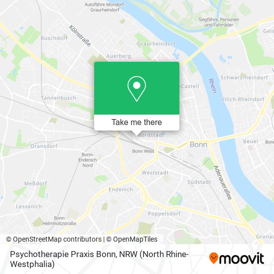 Psychotherapie Praxis Bonn map