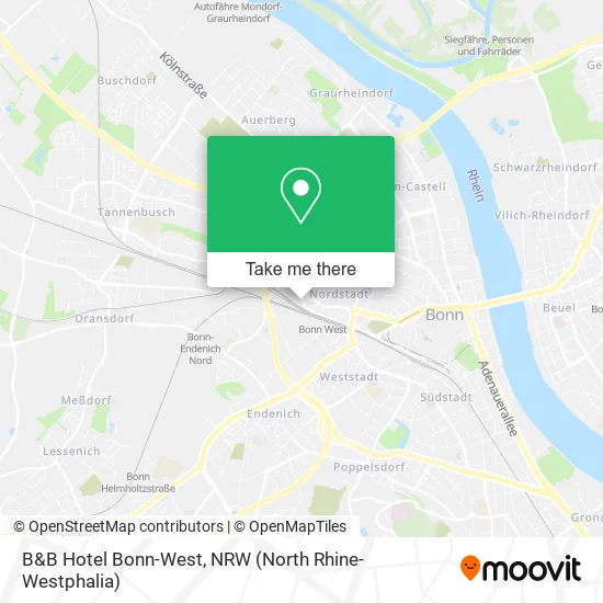 Карта B&B Hotel Bonn-West