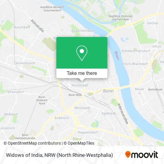 Карта Widows of India