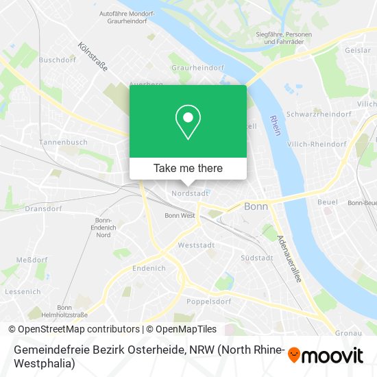 Gemeindefreie Bezirk Osterheide map