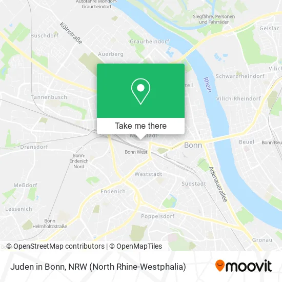 Карта Juden in Bonn