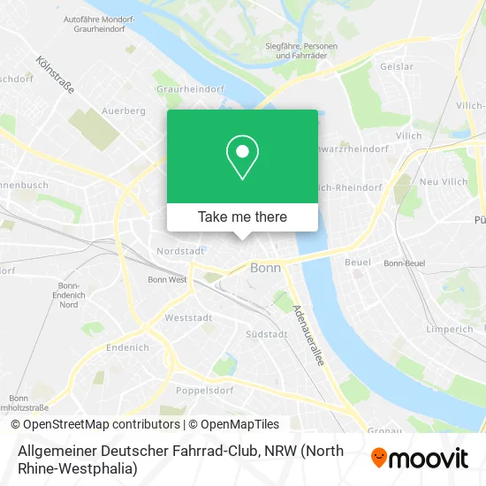 Карта Allgemeiner Deutscher Fahrrad-Club