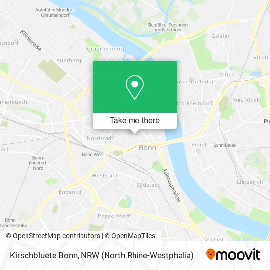 Карта Kirschbluete Bonn
