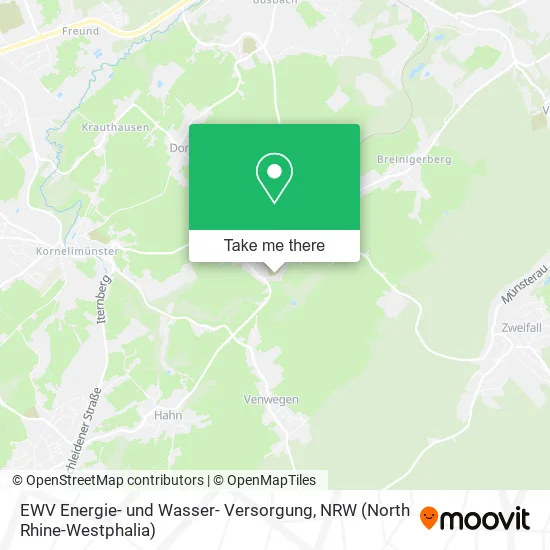 Карта EWV Energie- und Wasser- Versorgung