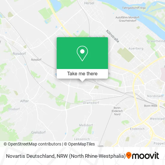 Novartis Deutschland map