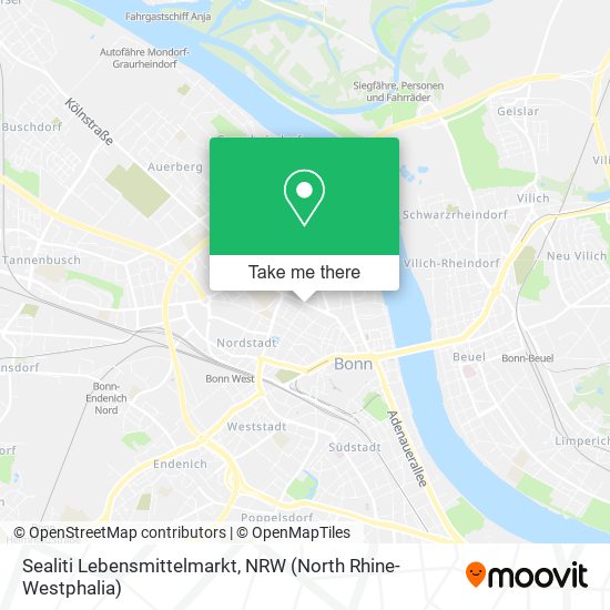 Sealiti Lebensmittelmarkt map
