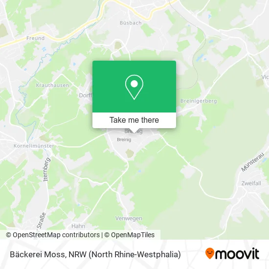 Карта Bäckerei Moss