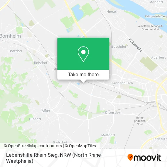 Lebenshilfe Rhein-Sieg map