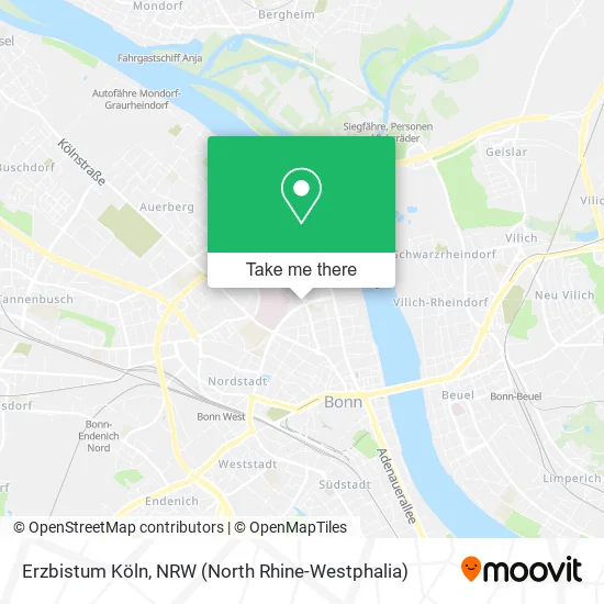 Карта Erzbistum Köln