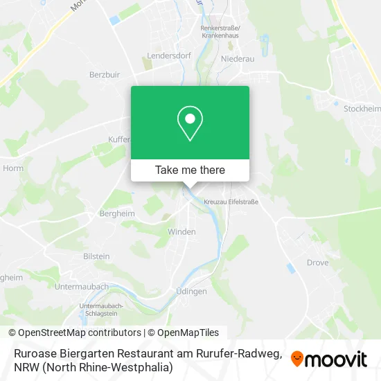 Ruroase Biergarten Restaurant am Rurufer-Radweg map