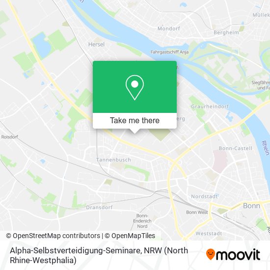 Alpha-Selbstverteidigung-Seminare map