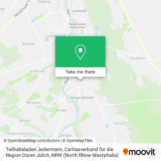 Teilhabeladen Jedermann, Caritasverband für die Region Düren Jülich map