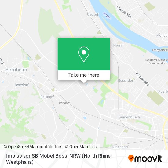 Imbiss vor SB Möbel Boss map