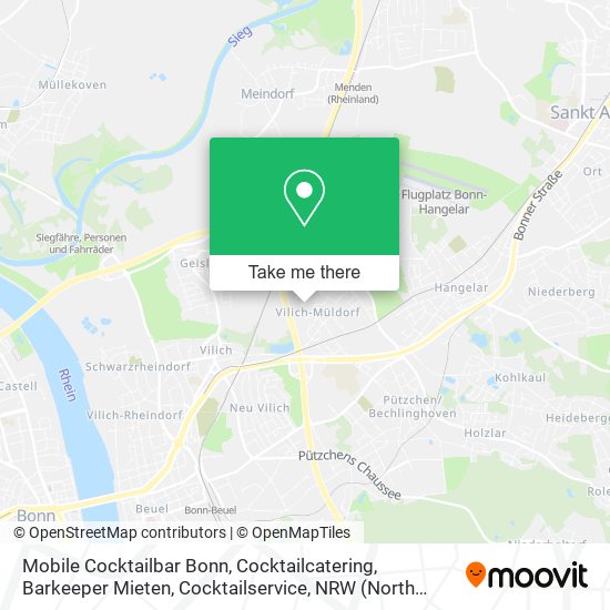 Mobile Cocktailbar Bonn, Cocktailcatering, Barkeeper Mieten, Cocktailservice map