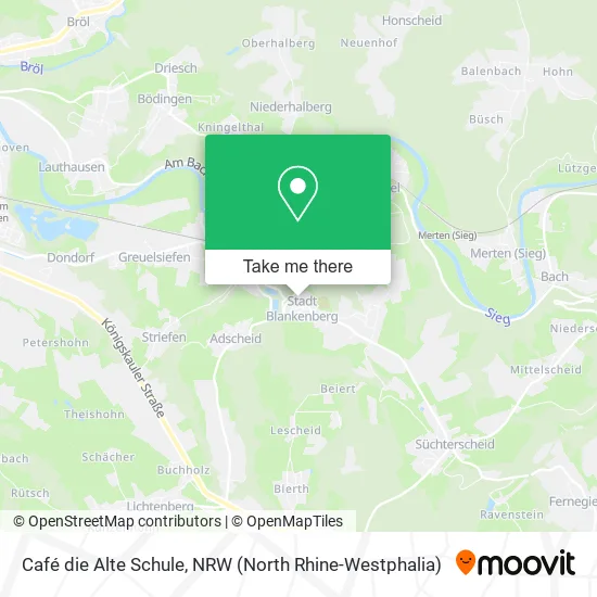 Карта Café die Alte Schule