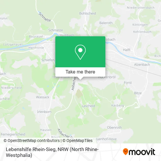Lebenshilfe Rhein-Sieg map
