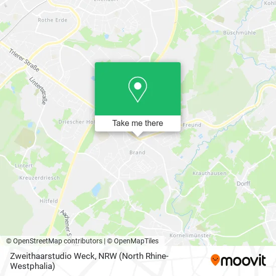 Карта Zweithaarstudio Weck