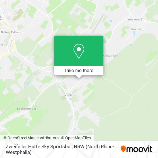 Zweifaller Hütte Sky Sportsbar map