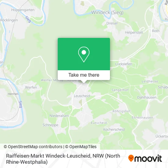 Карта Raiffeisen-Markt Windeck-Leuscheid