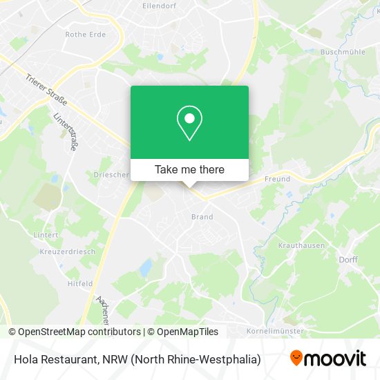 Hola Restaurant map