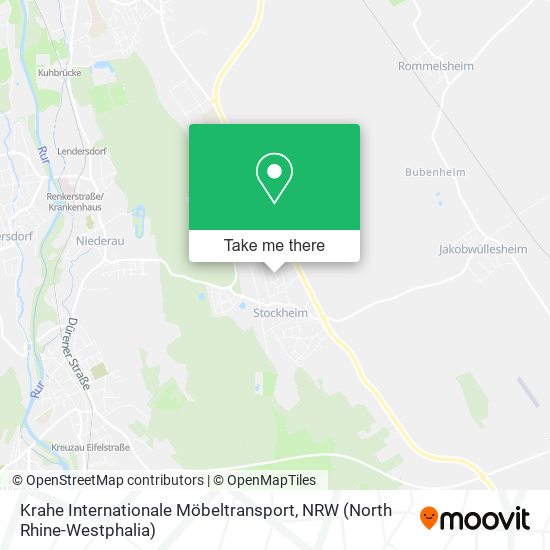 Krahe Internationale Möbeltransport map