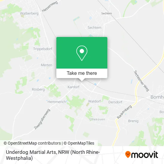 Карта Underdog Martial Arts