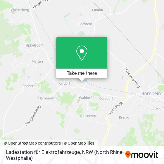 Ladestation für Elektrofahrzeuge map