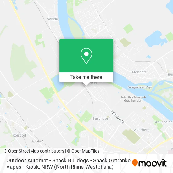 Outdoor Automat - Snack Bulldogs - Snack Getranke Vapes - Kiosk map
