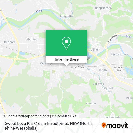 Sweet Love ICE Cream Eisautomat map