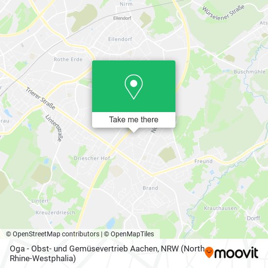 Oga - Obst- und Gemüsevertrieb Aachen map