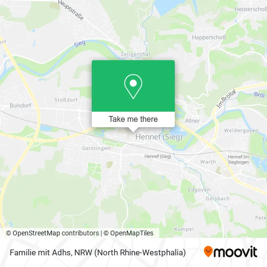 Familie mit Adhs map