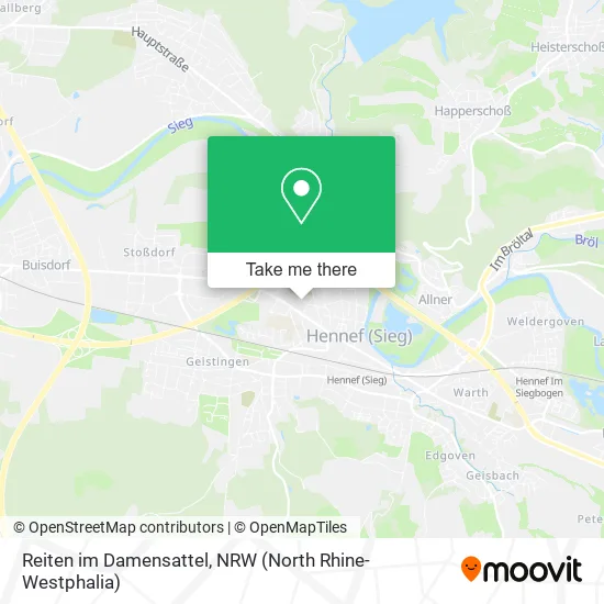 Карта Reiten im Damensattel