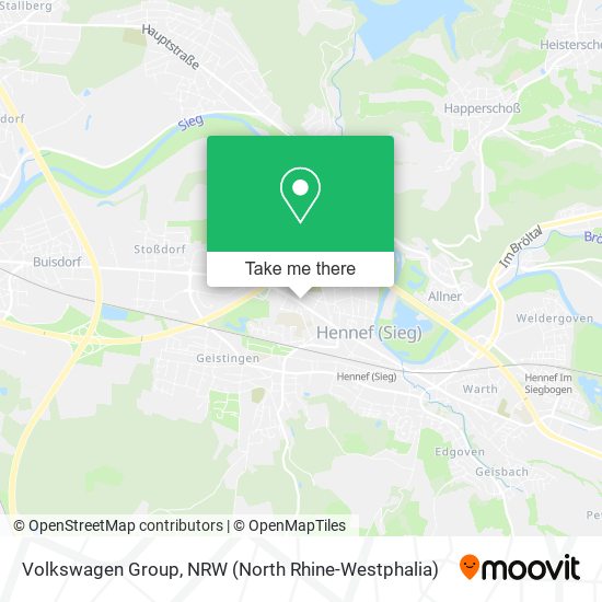 Volkswagen Group map