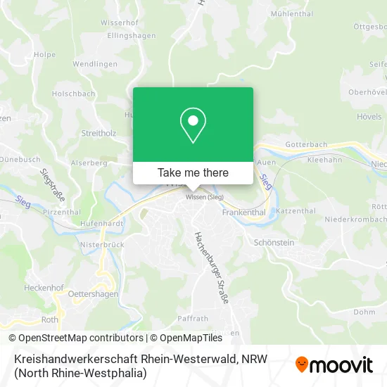 Карта Kreishandwerkerschaft Rhein-Westerwald