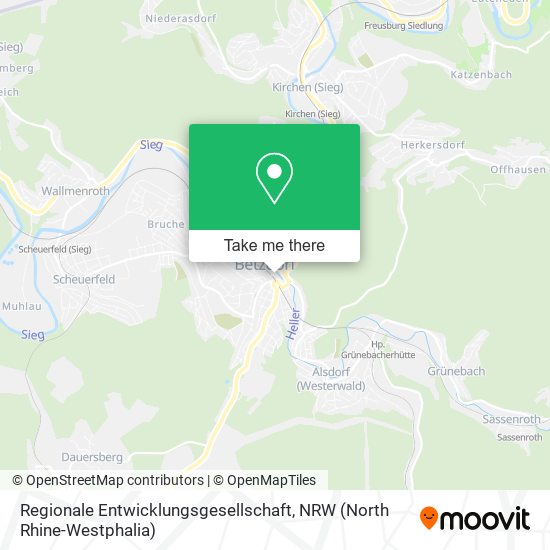 Regionale Entwicklungsgesellschaft map