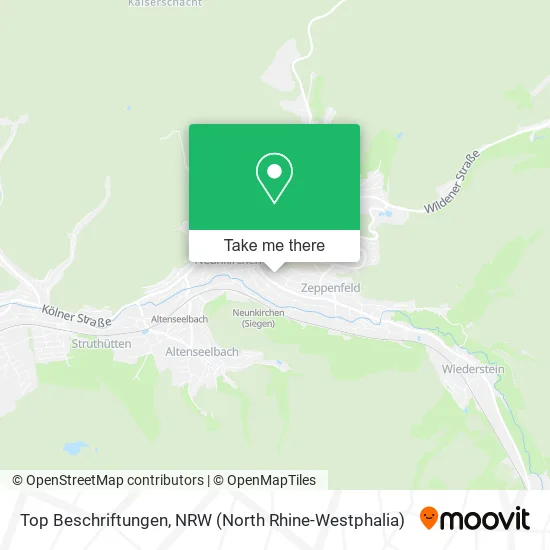 Top Beschriftungen map