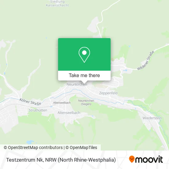 Карта Testzentrum Nk