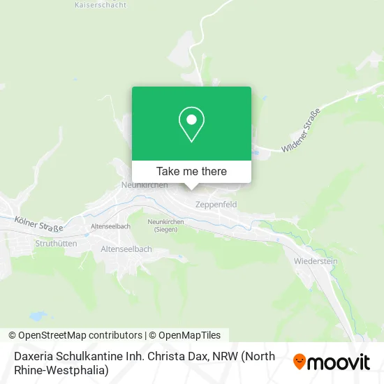 Карта Daxeria Schulkantine Inh. Christa Dax