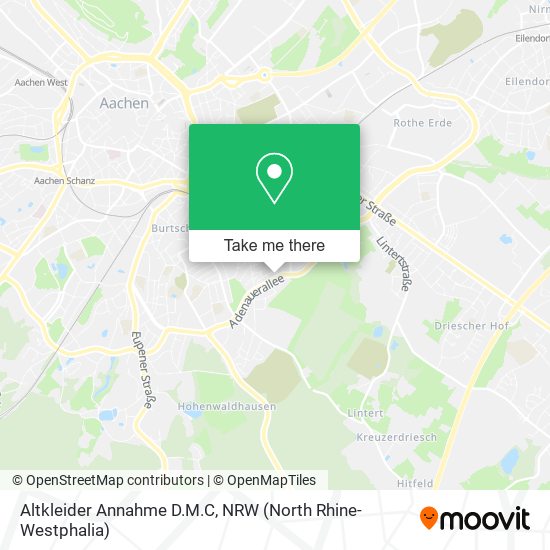 Altkleider Annahme D.M.C map