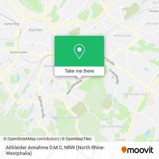 Altkleider Annahme D.M.C map