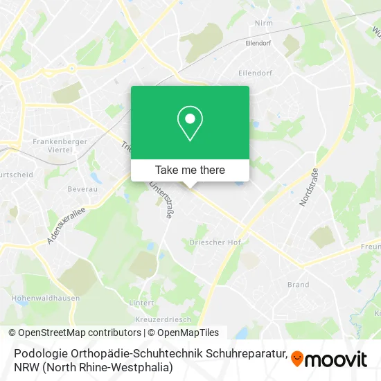 Карта Podologie Orthopädie-Schuhtechnik Schuhreparatur
